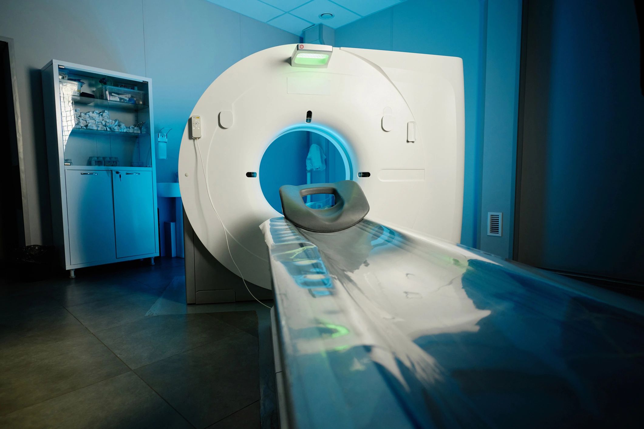 Modern MRI/CT imaging suite in a clinic
