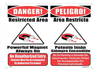 MRI Warning Signs English And Spanish Versions