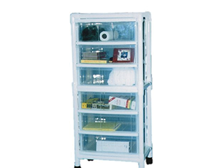 MRI PVC Storage Cart