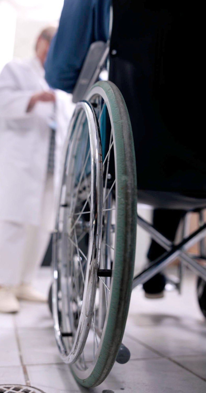 Wheelchair User And Doctor