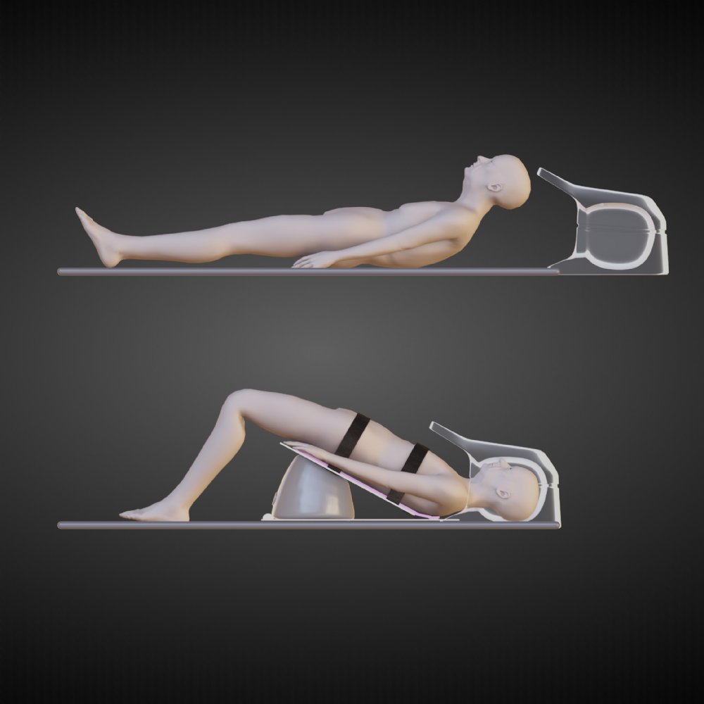 KyphoLift as an example of an inflatable positioning aid. Image links to product page.