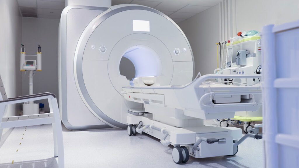White MRI In Suite