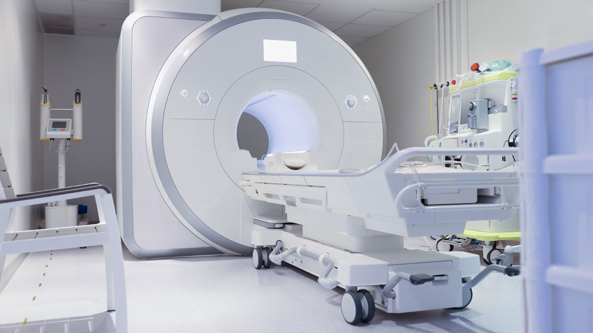 White MRI In Suite